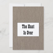 Rustic Hunt is Over boven boerenerf Kaart (Achterkant)