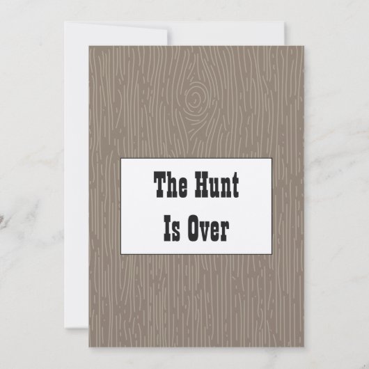 Rustic Hunt is Over boven boerenerf Kaart (Achterkant)