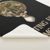 Rustic Hunter Deer Antler Memories Photo Sherpa Deken (3/4)