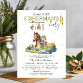Rustic Hunter Fisherman's Derby Baby shower Kaart