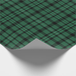 Rustic Hunter Green en Black Pset Pattern Cadeaupapier