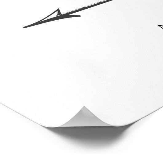 Rustic Huwelijk Deze Weg Richtingaanduiding Bord Poster (Hoek)