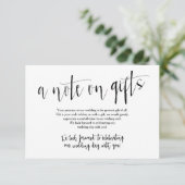 Rustic Huwelijks Cadeau Kaart (Staand voorkant)