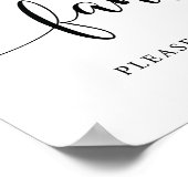 Rustic Huwelijksfans Graag één exemplaar meenemen Poster (Hoek)