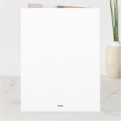 Rustic huwelijkskerstbruiloft Dank je Bedankkaart (Achterkant)