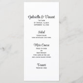 Rustic Hydrangea Cowboy Boots Western Wedding Menu (Achterkant)