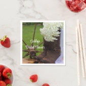 Rustic Hydrangea en Cowboy Boots Vrijgezellenfeest Servet (Insitu)