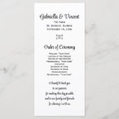 Rustic Hydrangea en Cowboy Boots Western Wedding Programmakaart (Achterkant)