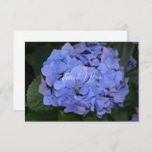 Rustic Hydrangea Paars Bedankkaart (Voorkant / Achterkant)
