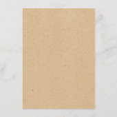 Rustic Hydrangeas Floral Wedding Menu (Achterkant)