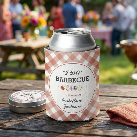 Rustic I Do Barbecue Trouwfeest Borrel Blikjeskoeler