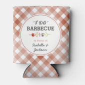 Rustic I Do Barbecue Trouwfeest Borrel Blikjeskoeler (Voorkant)