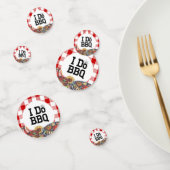 Rustic I Do BBQ Koppel Bruiloft Feest Gingham Confetti (Groep)
