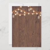 Rustic I DO BBQ Mason Jar Uitnodiging (Achterkant)