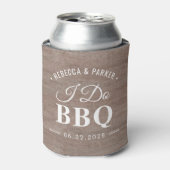 Rustic I Do BBQ Party Favors Koelbox Blikjeskoeler (Blikje Voorkant)