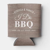 Rustic I Do BBQ Party Favors Koelbox Blikjeskoeler (Voorkant)