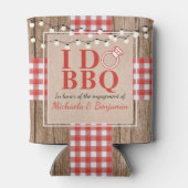 Rustic I Do BBQ Verloving Feest Koppel Bruisbad Blikjeskoeler (Achterkant)