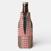 Rustic I Do BBQ Verloving Feest Koppels Bruiloft Flesjeskoeler (Fles Achterkant)