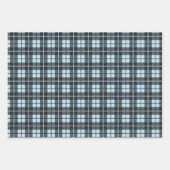 Rustic Icy Blue Pset Buffalo gemengde patroon cont Inpakpapier Vel (Voorkant 3)
