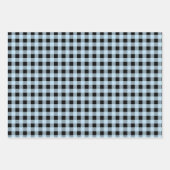 Rustic Icy Blue Pset Buffalo gemengde patroon cont Inpakpapier Vel (Voorkant 2)