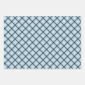 Rustic Icy Blue Pset Buffalo gemengde patroon cont Inpakpapier Vel (Voorkant)