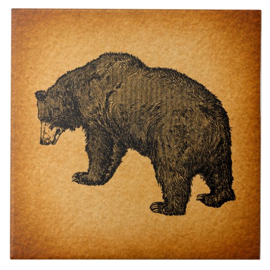 Rustic Illustrated Beer Art Tegeltje (Voorkant)