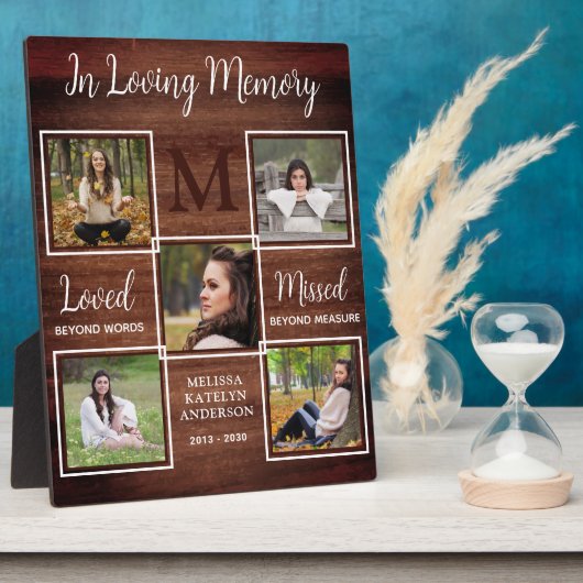 Rustic in het liefhebben van het geheugen Keepslag Fotoplaat (Zijkant)