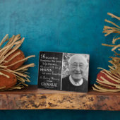 Rustic in Loving Memory Photo Herembryo Fotoplaat (Zijkant)