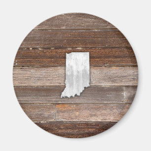 Rustic Indiana op bruine planken Magneet