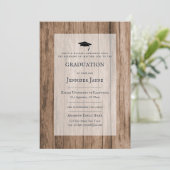 Rustic Industrial Afstuderen Ceremony + Reception Kaart (Staand voorkant)