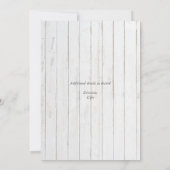 Rustic Industrial Afstuderen Ceremony + Reception Kaart (Achterkant)