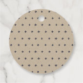 Rustic Ink Blue Navy Pine Bossen Mountain Weddensc Bedankjes Labels (Achterkant)