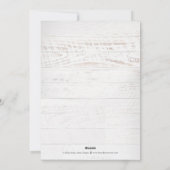 Rustic Introduction Baby Birth Notice Feestdagenkaart (Achterkant)