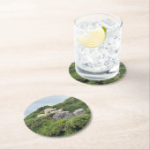 Rustic Ireland - Drie Ierse schapen Ronde Kartonnen Onderzetter (Insitu)