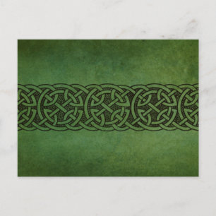 Rustic Irish Celtic Knot Ornament Briefkaart