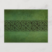 Rustic Irish Celtic Knot Ornament Briefkaart (Voorkant)