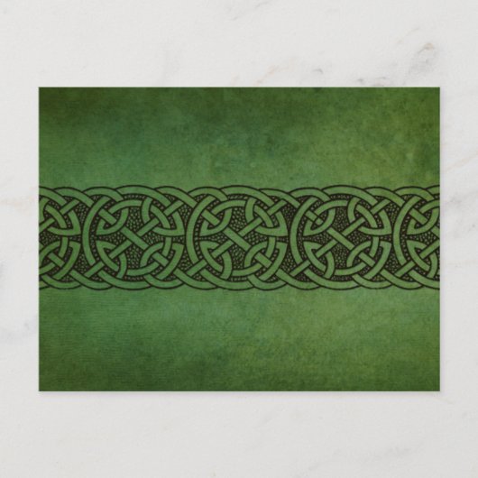 Rustic Irish Celtic Knot Ornament Briefkaart (Voorkant)