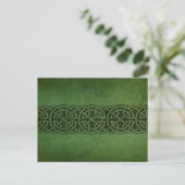Rustic Irish Celtic Knot Ornament Briefkaart (Staand voorkant)