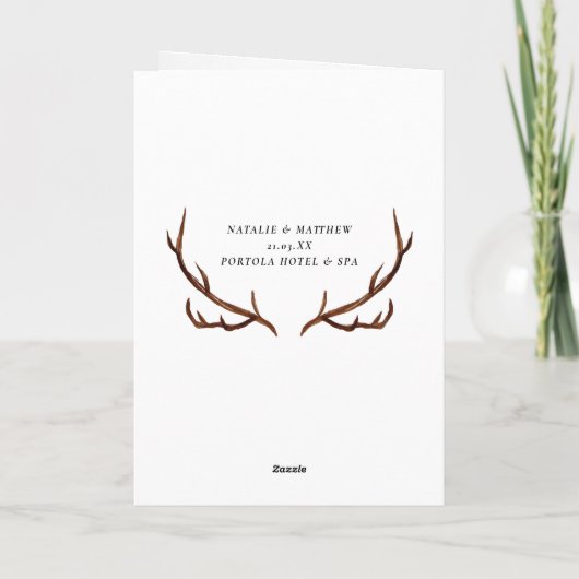 Rustic is mijn bruidsmeisje kaart (Achterkant)