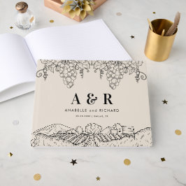 Rustic Ivory Vineyard Napa Valley Winery Wedding Gastenboek