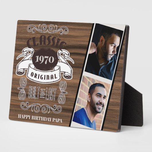 RUSTIC JAAR BORN FOTOS Birthday Keepomwille for PA Fotoplaat (Zijkant)
