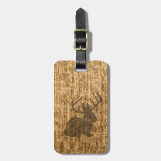Rustic Jackalope Bagagelabel (Voorkant verticaal)