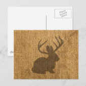 Rustic Jackalope Briefkaart (Voorkant / Achterkant)