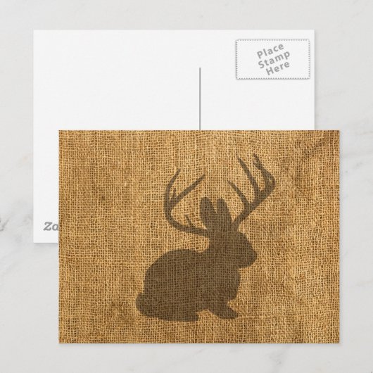 Rustic Jackalope Briefkaart (Voorkant / Achterkant)