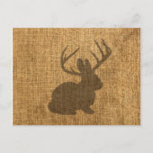 Rustic Jackalope Briefkaart (Voorkant)