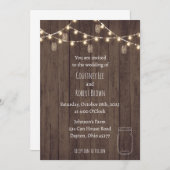 Rustic Jar bruiloft uitnodiging (Voorkant / Achterkant)