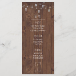 Rustic Jar Twinkle Lights Menu
