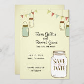Rustic Jars Save-the-date Save The Date (Voorkant / Achterkant)