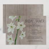Rustic Jasmine Bridal Shower Invitations Kaart (Voorkant / Achterkant)