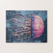 Rustic Jellyfish Oil Painting Legpuzzel (Horizontaal)